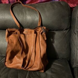 Harbour 2nd Brown Leather Tote Bag Convertible Backpack